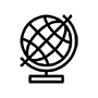 Globe representing research into nineteenth- and twentieth-century Britain and Germany.